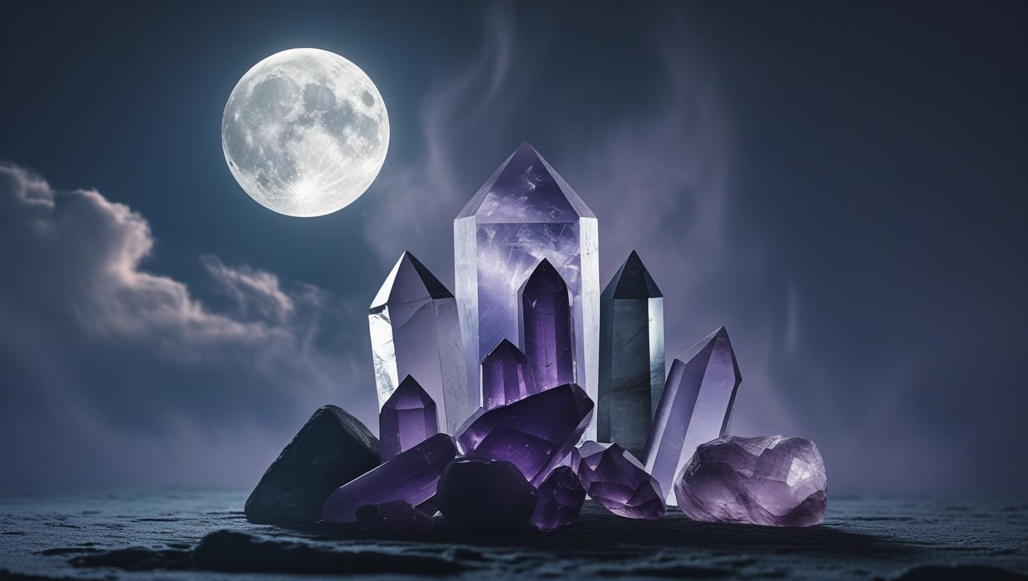 Chrystals under the moon